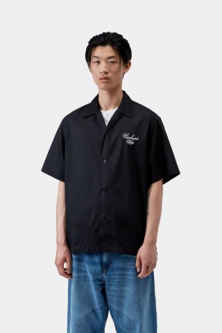 Carhartt S/S Travon Shirt - Schwarz / Wachs Carhartt S/S Travon Shirt - Schwarz / Wachs