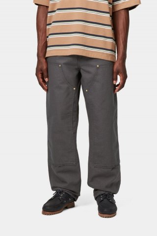 Carhartt Double Knee Pant - Graphit, gespült Carhartt Double Knee Pant - Graphit, gespült