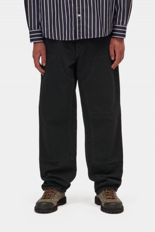 Carhartt Double Knee Pant - Schwarz, gespült Carhartt Double Knee Pant - Schwarz, gespült