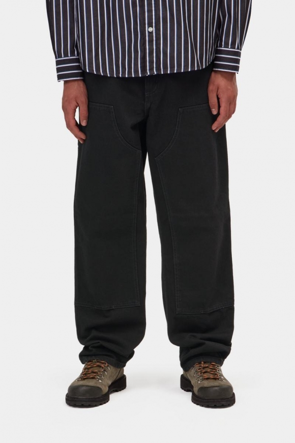 Carhartt Double Knee Pant - Schwarz, gespült Carhartt Double Knee Pant - Schwarz, gespült