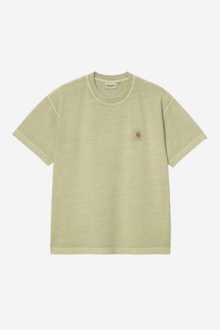 Carhartt S/S Nelson T-Shirt - Sanftes Grün, stückgefärbt Carhartt S/S Nelson T-Shirt - Sanftes Grün, stückgefärbt