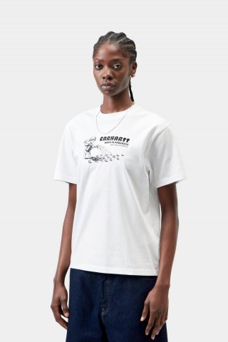 Carhartt S/S Bumper Sticker T-Shirt - Weiß Carhartt S/S Bumper Sticker T-Shirt - Weiß