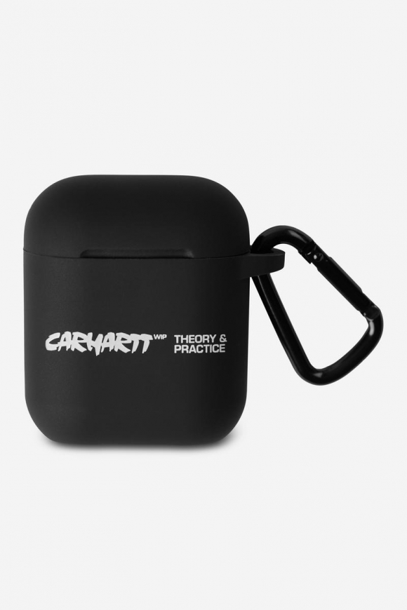 Carhartt Theory and Practice AirPods Case - Schwarz / Weiß Carhartt Theory and Practice AirPods Case - Schwarz / Weiß