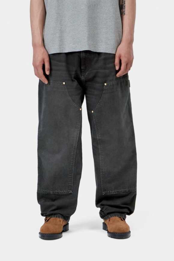 Carhartt OG Double Knee Pant - Schwarz, Destroy-Waschung Carhartt OG Double Knee Pant - Schwarz, Destroy-Waschung