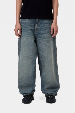 Carhartt Brandon Single Knee Pant - Blau, getragene Gebrauchtwäsche