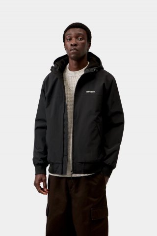 Carhartt Hooded Sail Jacket - Schwarz / Weiß Carhartt Hooded Sail Jacket - Schwarz / Weiß