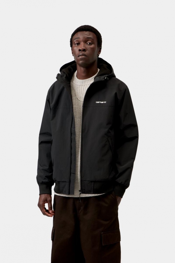 Carhartt Hooded Sail Jacket - Schwarz / Weiß Carhartt Hooded Sail Jacket - Schwarz / Weiß