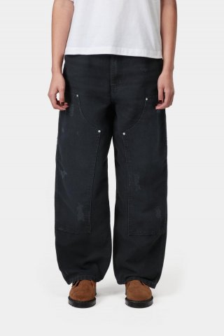 Carhartt Brandon Double Knee Pant - Schwarz, Grind-Waschung Carhartt Brandon Double Knee Pant - Schwarz, Grind-Waschung