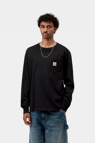 Carhartt L/S Pocket T-Shirt - Schwarz Carhartt L/S Pocket T-Shirt - Schwarz