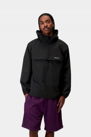 Carhartt Windbreaker Pullover (Summer) - Schwarz / Weiß Carhartt Windbreaker Pullover (Summer) - Schwarz / Weiß