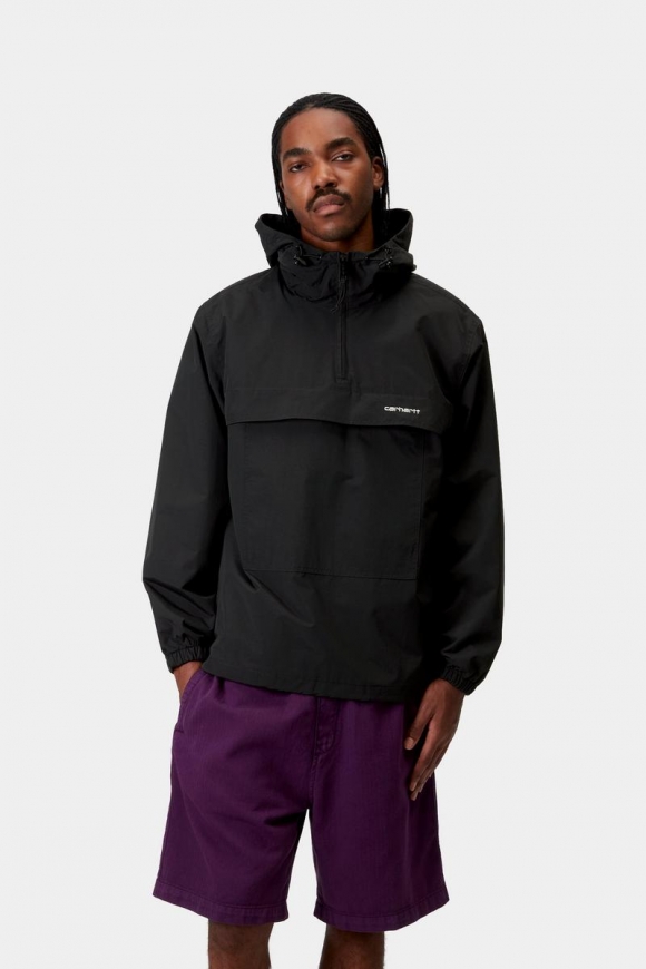 Carhartt Windbreaker Pullover (Summer) - Schwarz / Weiß Carhartt Windbreaker Pullover (Summer) - Schwarz / Weiß