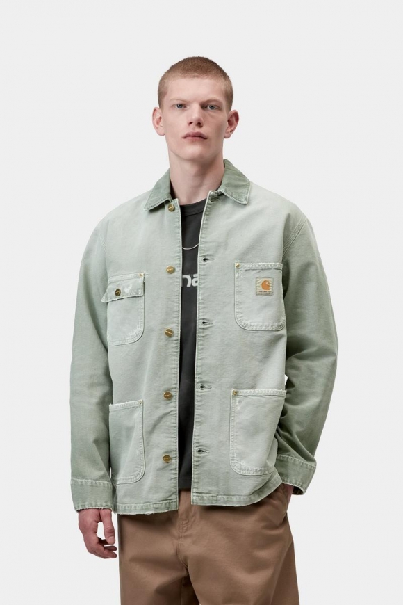 Carhartt OG Chore Coat - Shady Green / Shady Green, Destroy-Waschung Carhartt OG Chore Coat - Shady Green / Shady Green, Destroy-Waschung