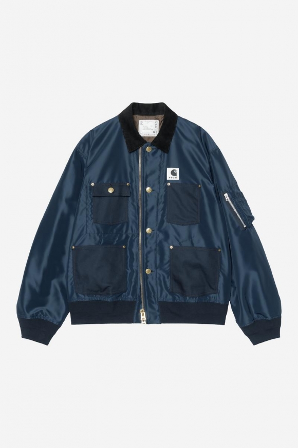 Carhartt sacai x WIP Nylon Twill Duck Blouson - Sacai-Blau Carhartt sacai x WIP Nylon Twill Duck Blouson - Sacai-Blau
