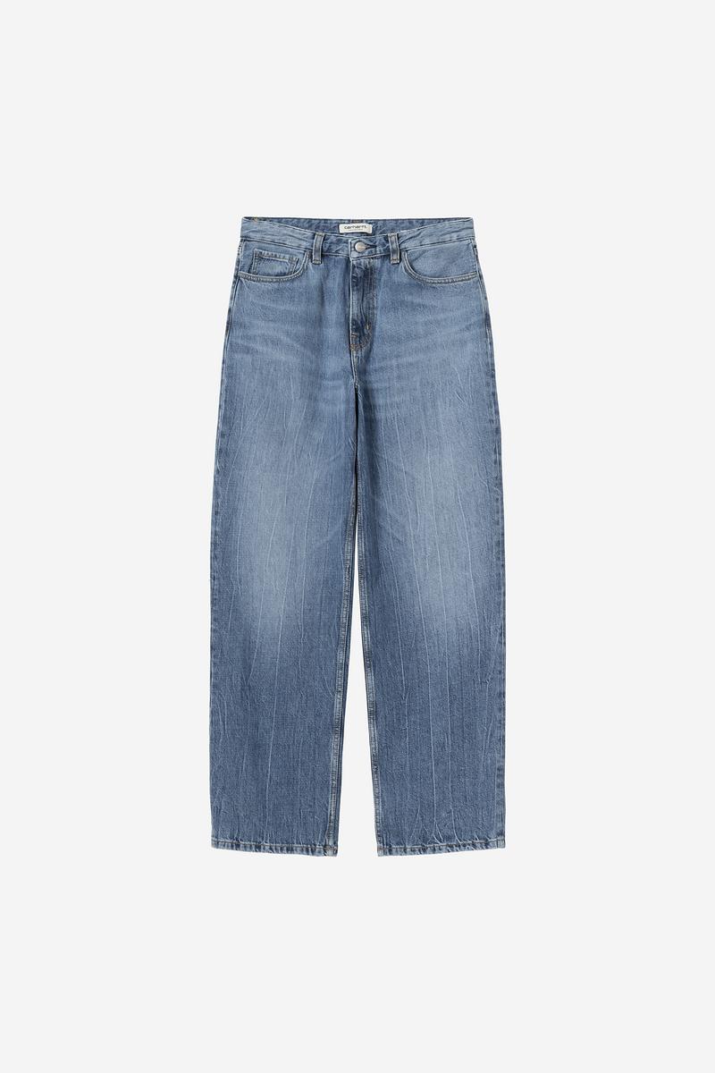 Carhartt Lavine Pant - Blau, Marmor in Used-Waschung