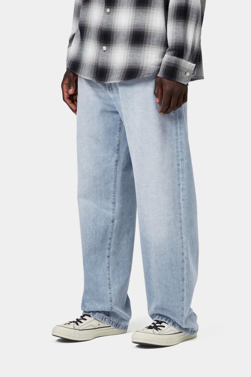 Carhartt Landon Pant - Blau, stark abgenutzt, gebleicht