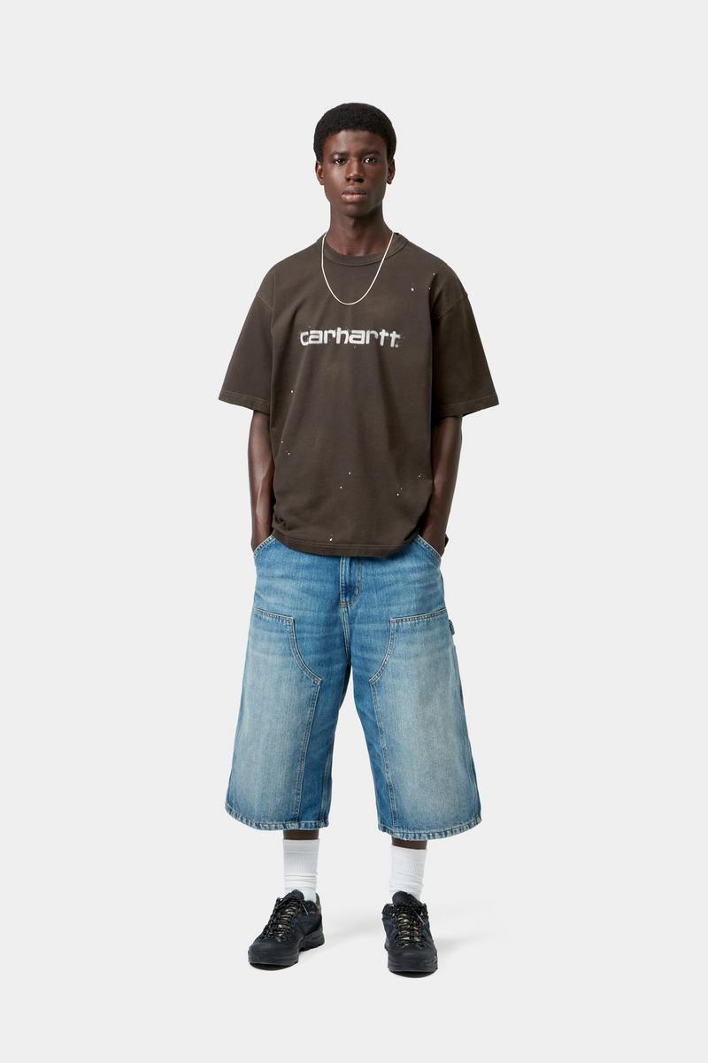 Carhartt S/S Painter T-Shirt - Tabak, Zerstörerische Wäsche, Spritzer