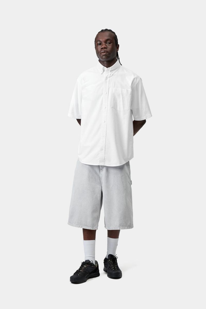 Carhartt S/S Braxton Shirt - Weiß / Weiß