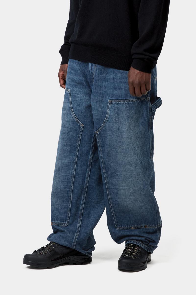 Carhartt OG Double Knee Pant - Blau, dunkle Used-Waschung