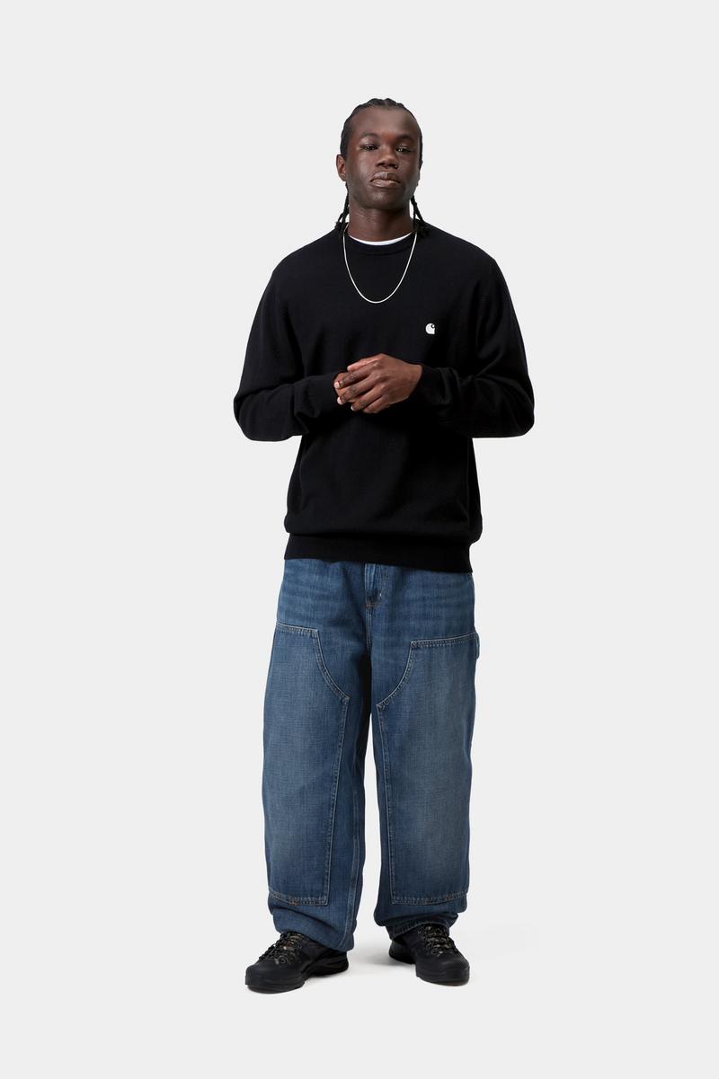 Carhartt OG Double Knee Pant - Blau, dunkle Used-Waschung