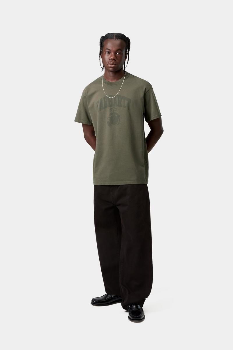 Carhartt S/S Faded Pond Corps T-Shirt - Zypresse, schwere Steinwäsche