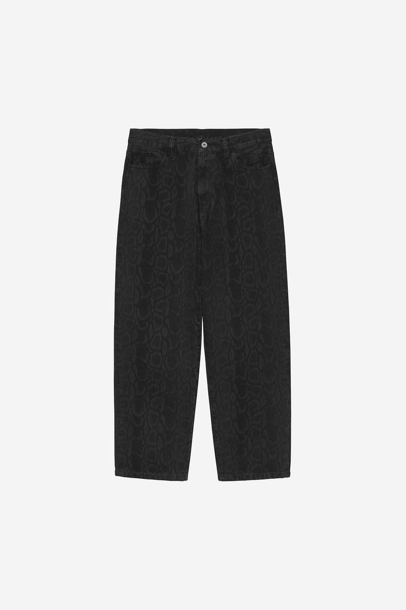 Carhartt Snake Landon Pant - Snake Camo, Schwarz, Heavy Stone Wash