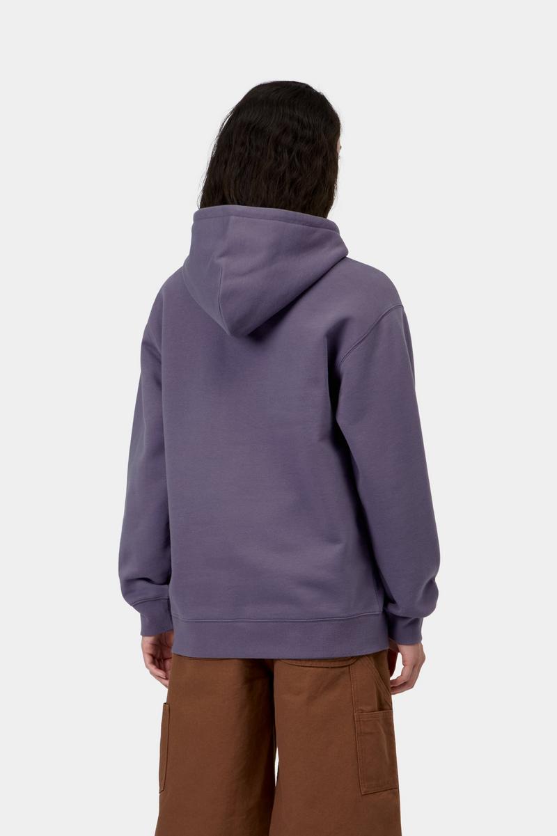 Carhartt Hooded Sweatshirt - Schattiges Lila / Dunkles Marineblau