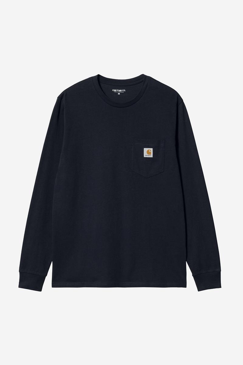 Carhartt L/S Pocket T-Shirt - Dunkles Marineblau