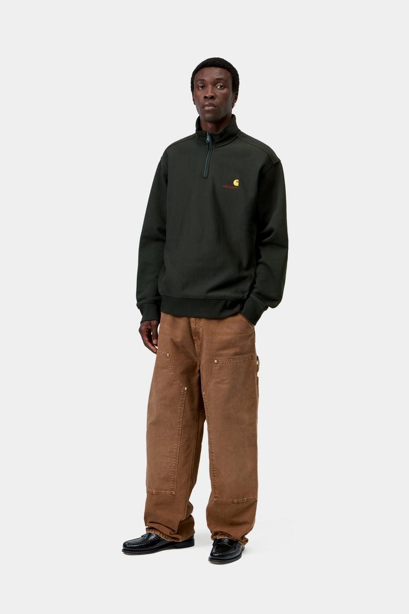 Carhartt Half Zip American Script Sweatshirt - Rabe