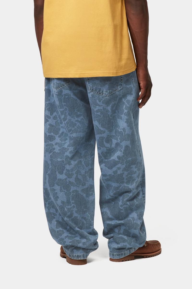 Carhartt Duck Landon Pant - Camo Duck, Blau, gebleicht