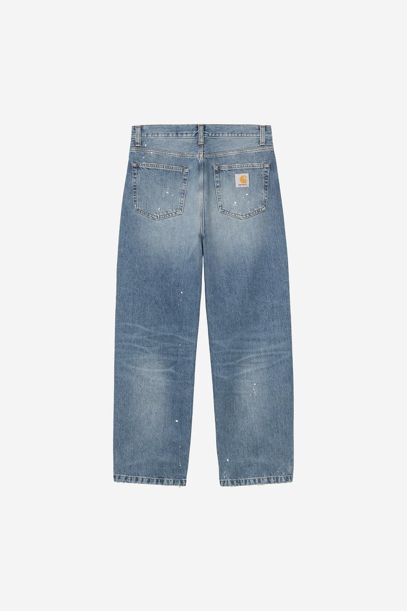 Carhartt Landon Pant - Blau, Zerstörerische Waschung, Spritzer