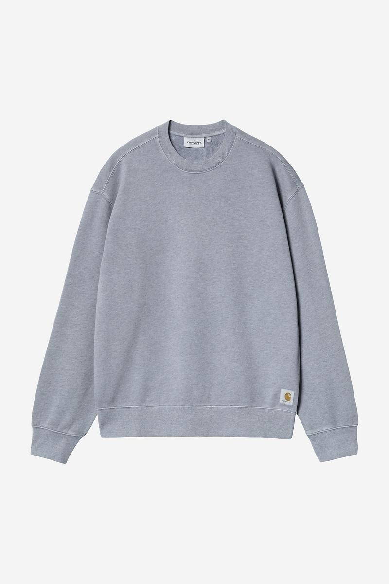 Carhartt Caspian Sweatshirt - Shady Blue Heather, stückgefärbt