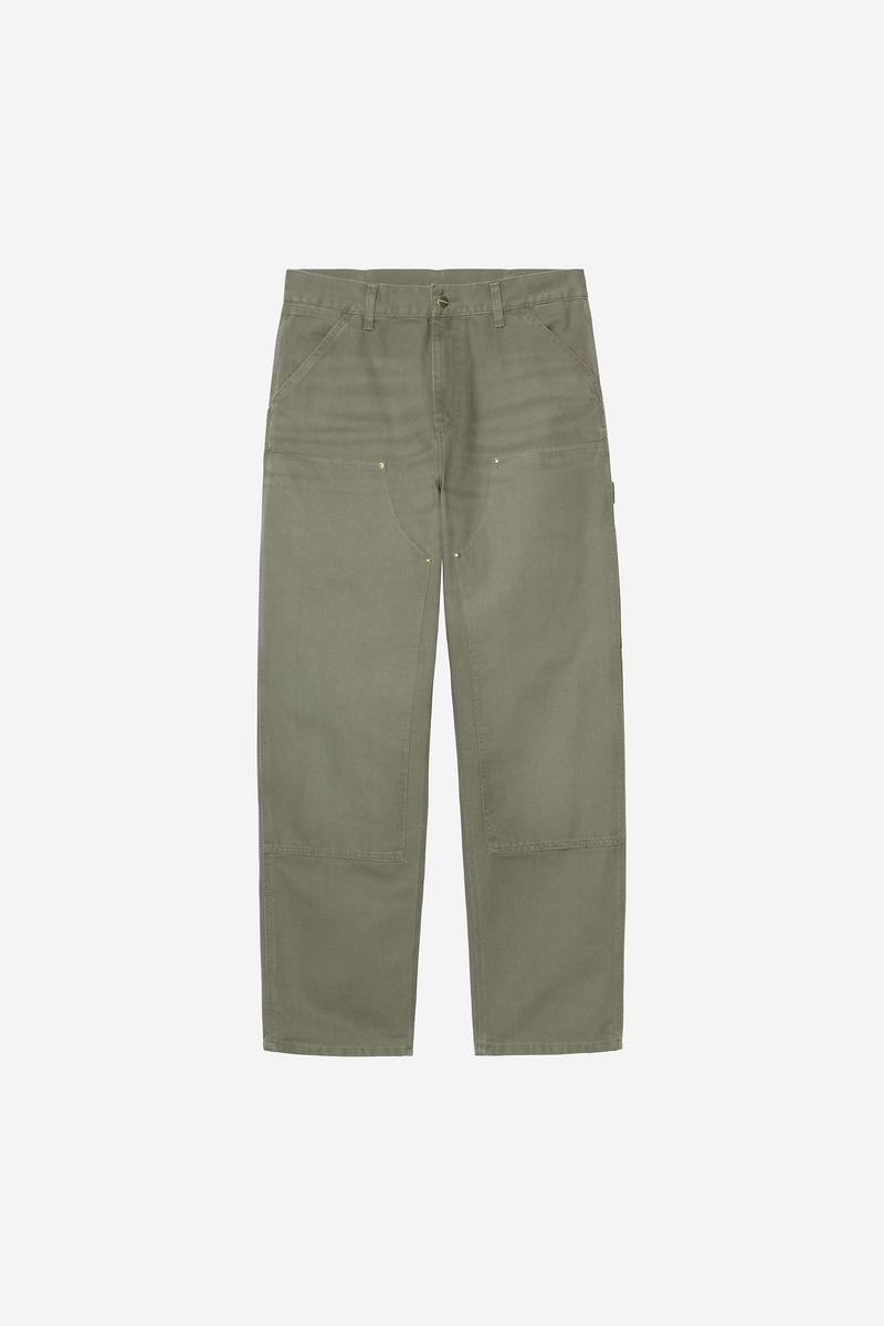 Carhartt Double Knee Pant - Blatt, Steinleinwand