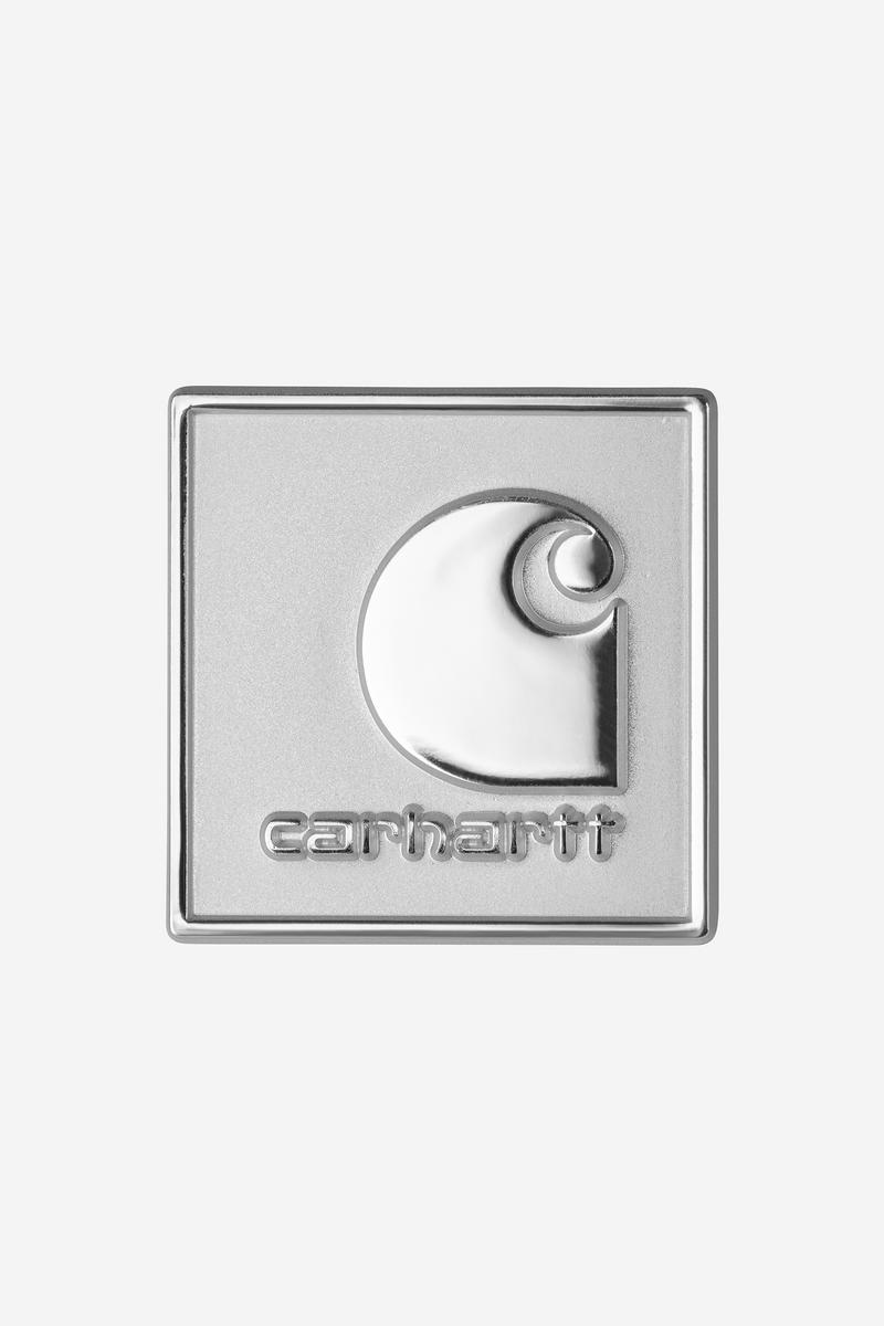 Carhartt Square Label Pin - Silber