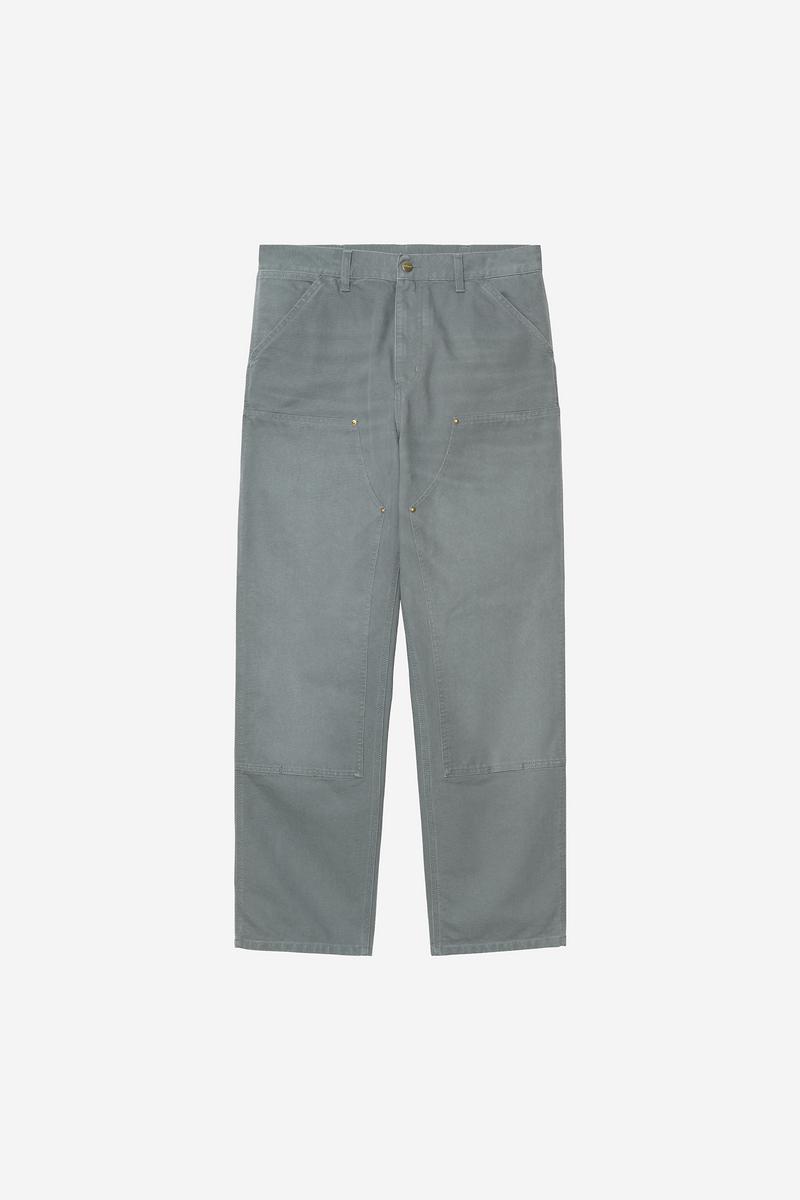Carhartt Double Knee Pant - Gemütliches Blau, Steinleinwand