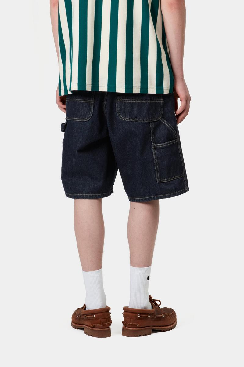 Carhartt Single Knee Short - Blau, gespült