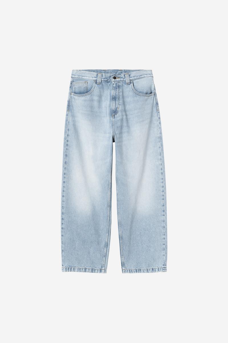 Carhartt Brandon Pant - Blau, stark abgenutzt, gebleicht
