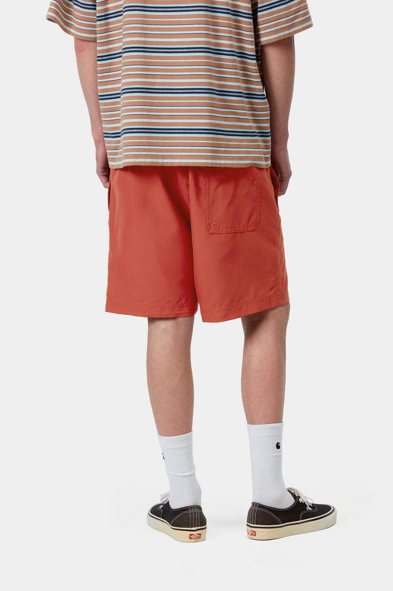 Carhartt Chase Swim Trunks - Oxidrot / Gold