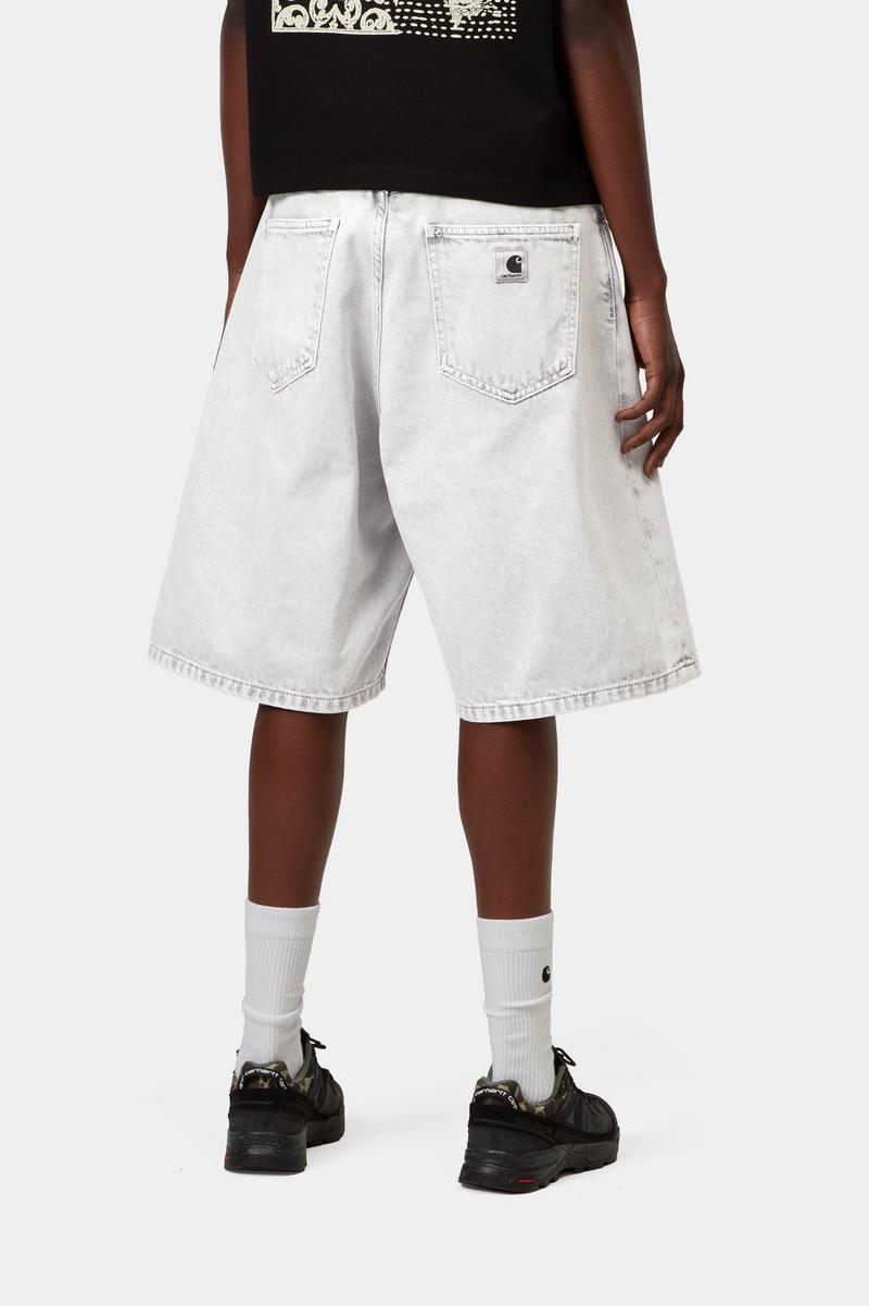 Carhartt Brandon Short - Schwarz, Kreidewaschung