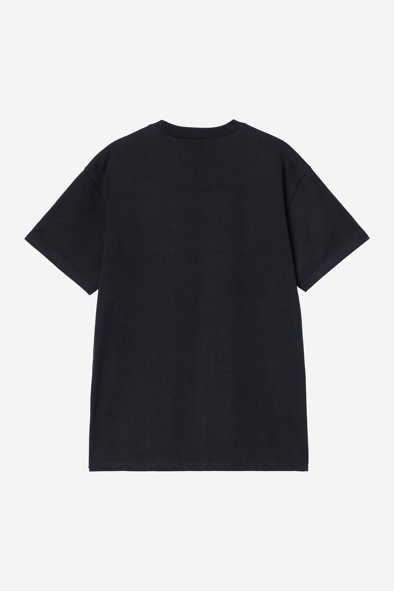 Carhartt S/S Chase T-Shirt - Dunkles Marineblau / Gold