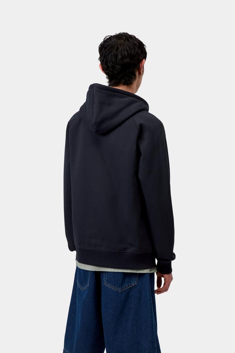 Carhartt Hooded Chase Jacket - Dunkles Marineblau / Gold