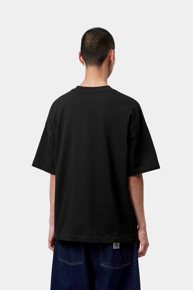 Carhartt S/S Signature Script T-Shirt - Schwarz / Weiß
