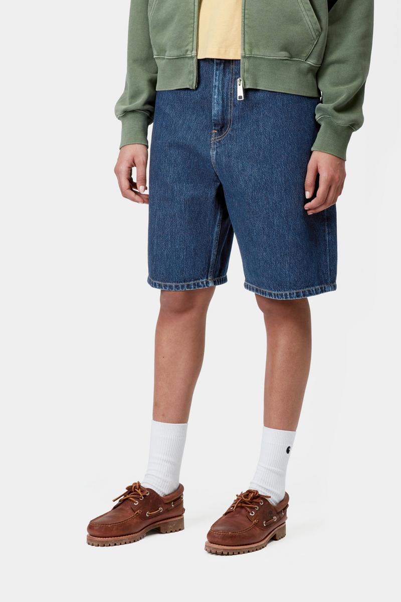 Carhartt Brandon Short - Blau, Stonewashed