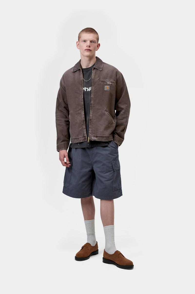 Carhartt OG Detroit Jacket - Tabak / Tabak, Wäsche zerstören