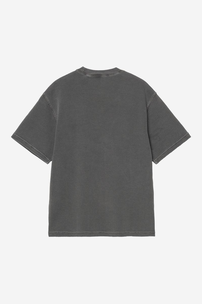 Carhartt S/S Nelson Waffle T-Shirt - Schwarz, stückgefärbt