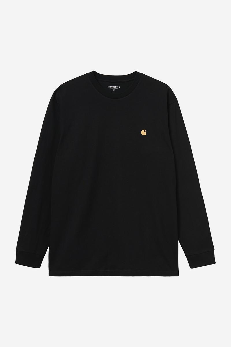 Carhartt L/S Chase T-Shirt - Schwarz / Gold