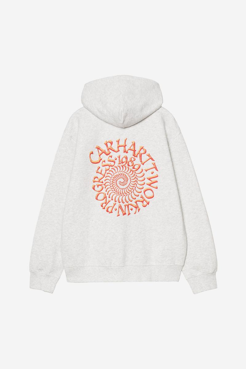 Carhartt Hooded Spiral Sweatshirt - Ash Heather