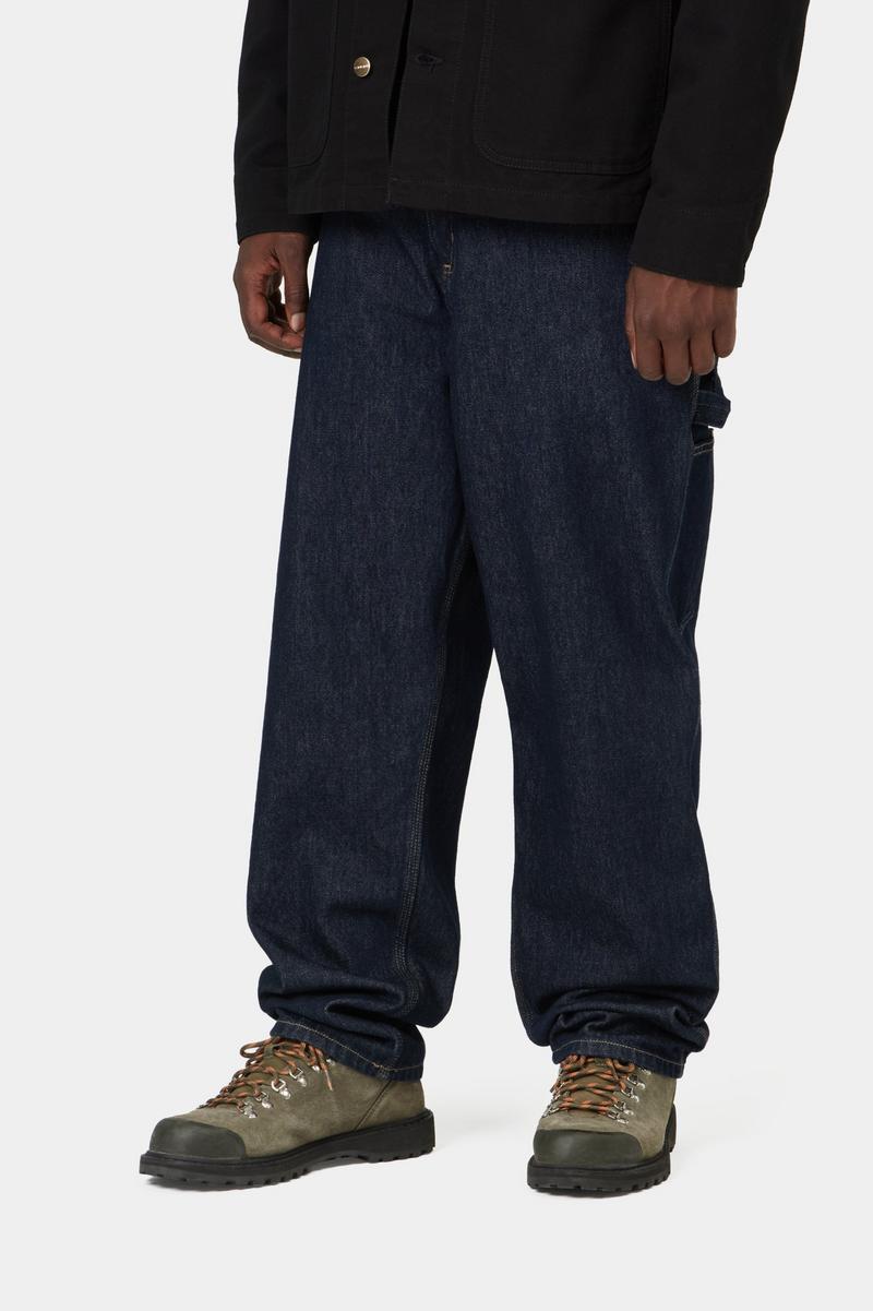 Carhartt Single Knee Pant - Blau, gespült