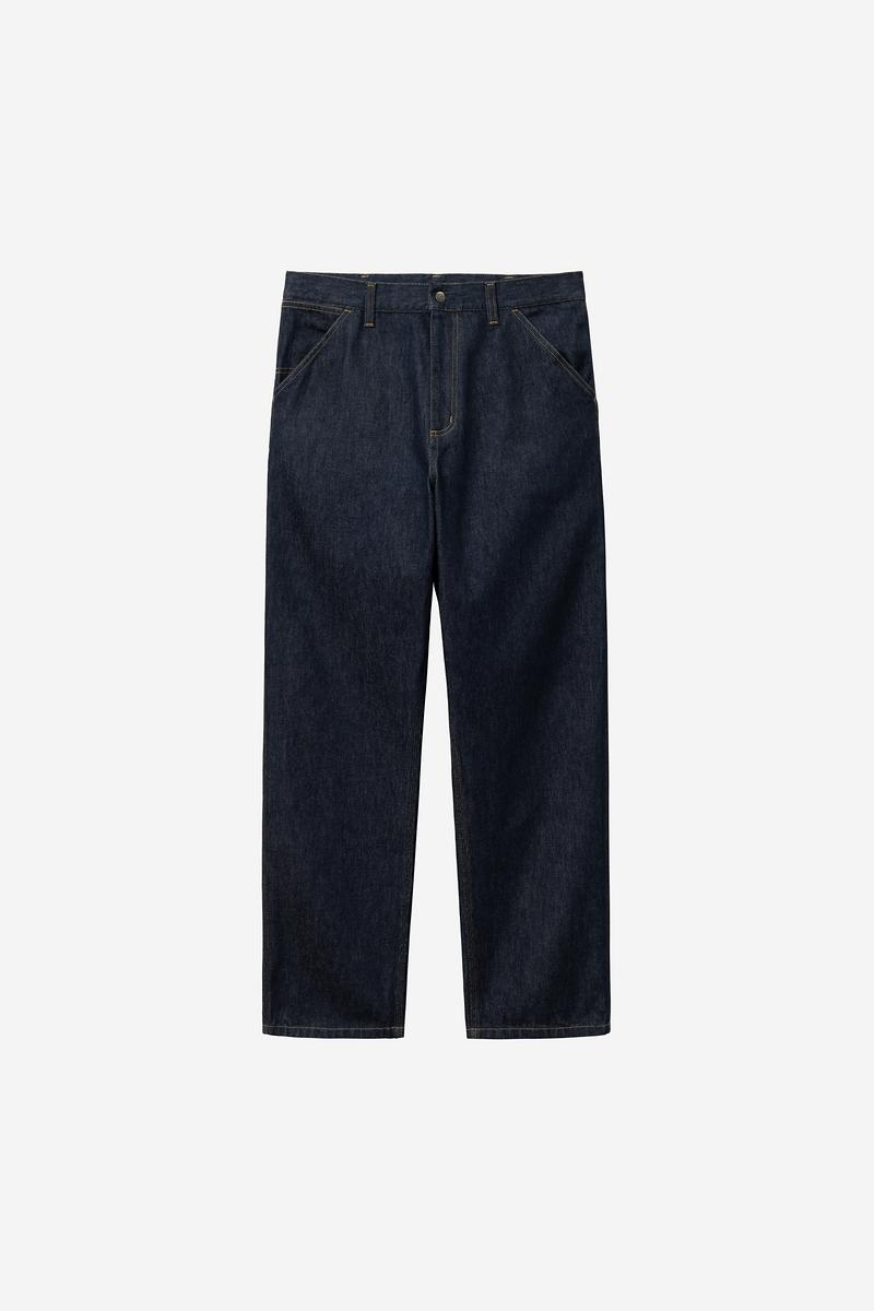 Carhartt Single Knee Pant - Blau, gespült