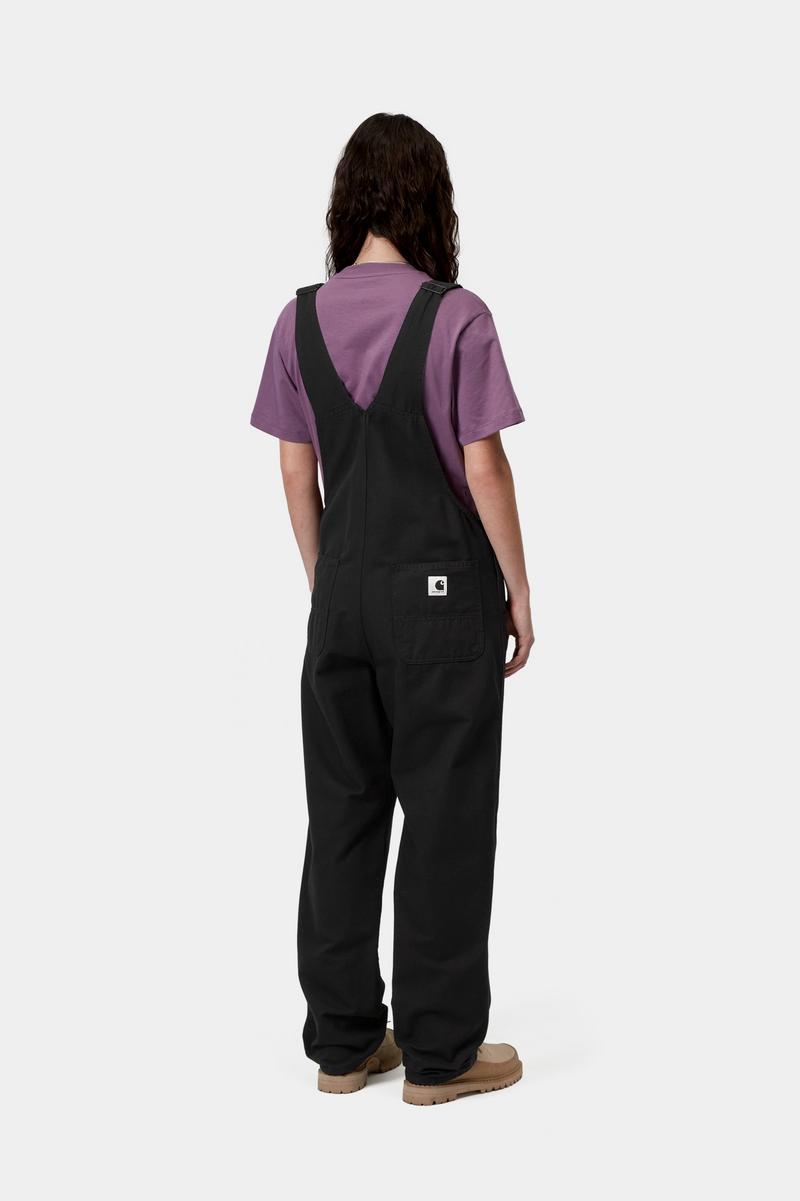 Carhartt Bib Overall Straight - Schwarz, gespült