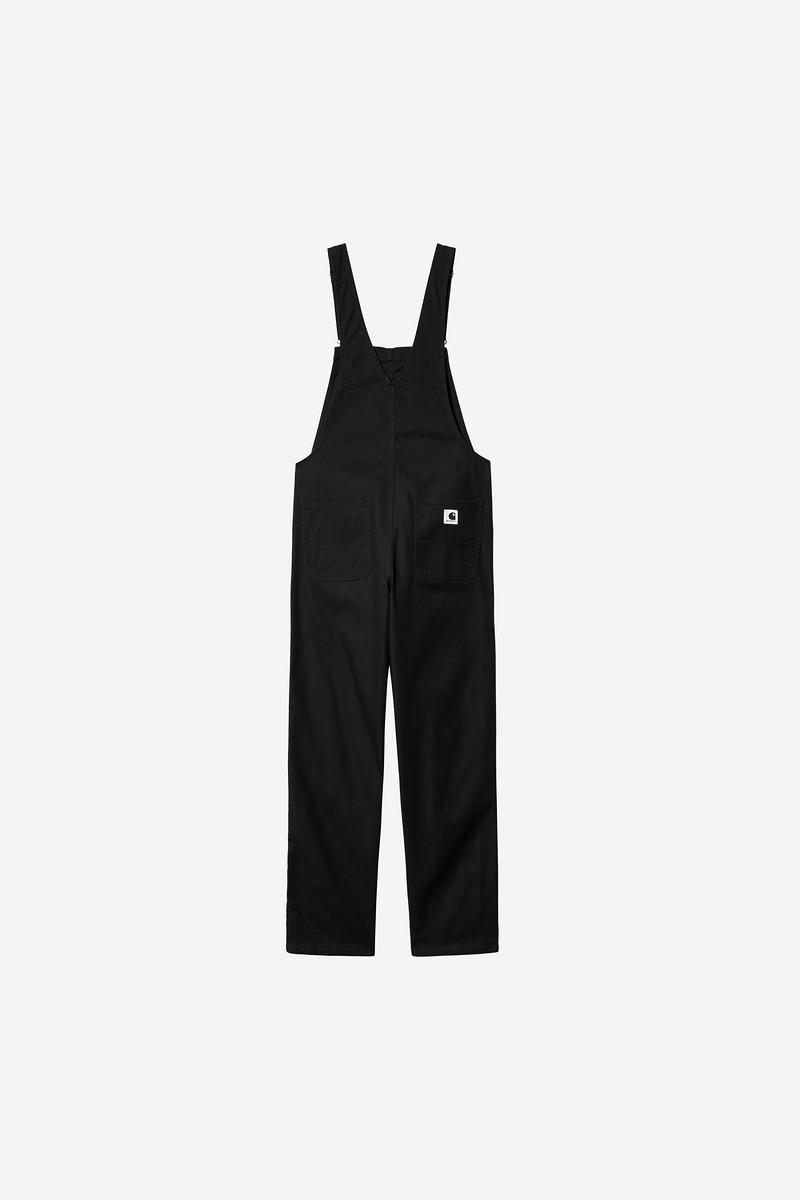 Carhartt Bib Overall Straight - Schwarz, gespült
